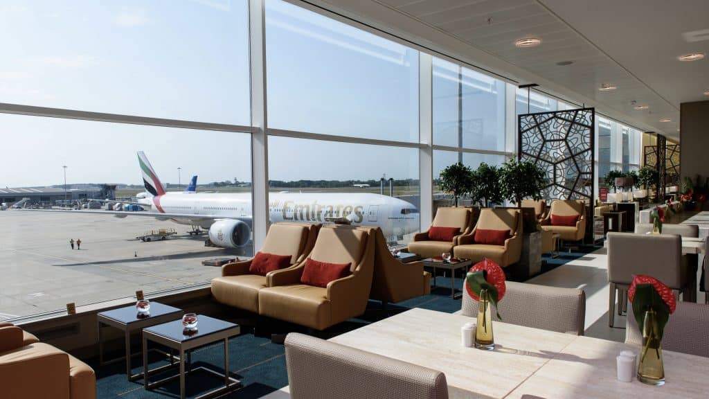 Emirates Lounge Flughafen London Stansted