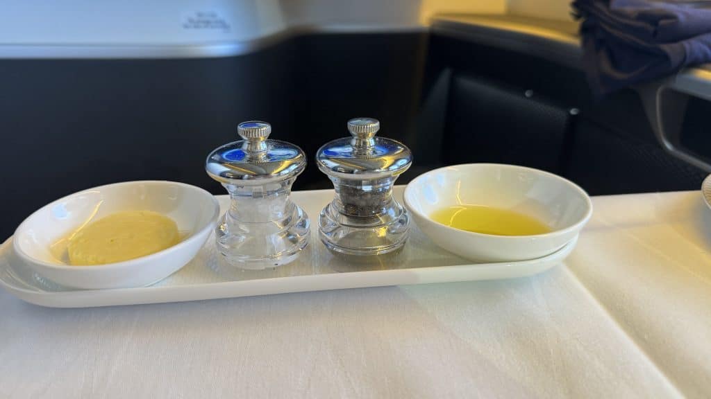 British Airways First Class Boeing 777 Salz Und Butter