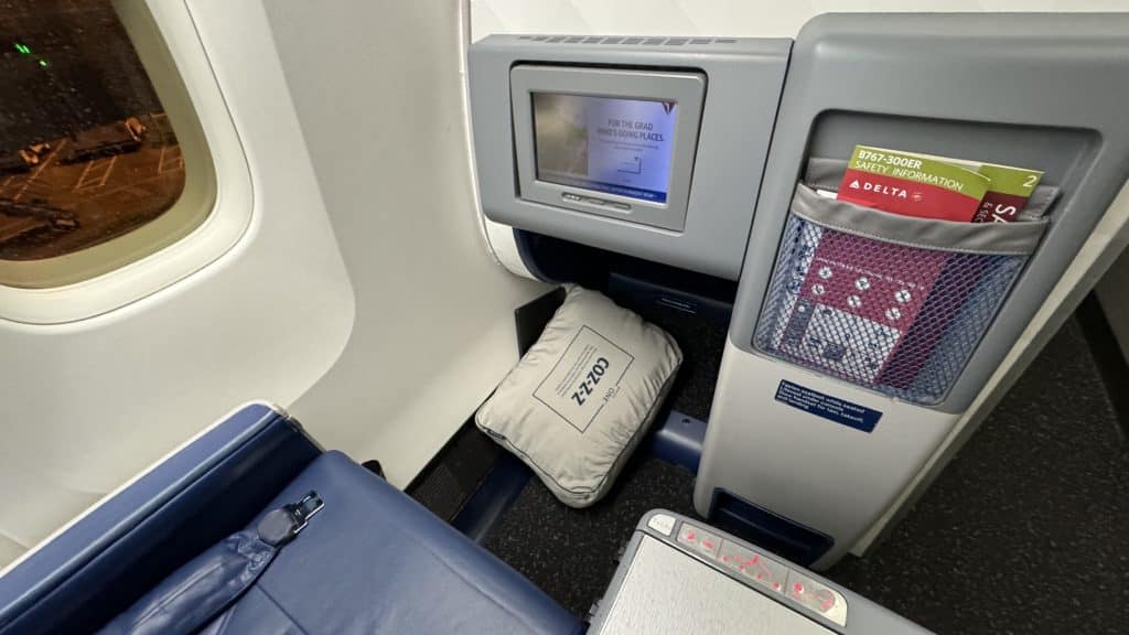 Delta Business Class Boeing 767 Beinfreiheit