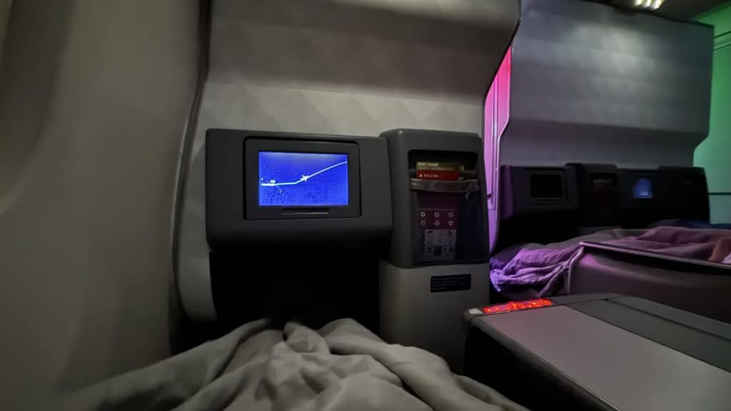 Delta Business Class Boeing 767 Schlafmodus 