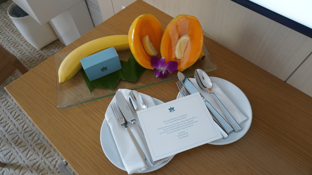 Halekulani Honolulu Hotel Willkommensgeschenk