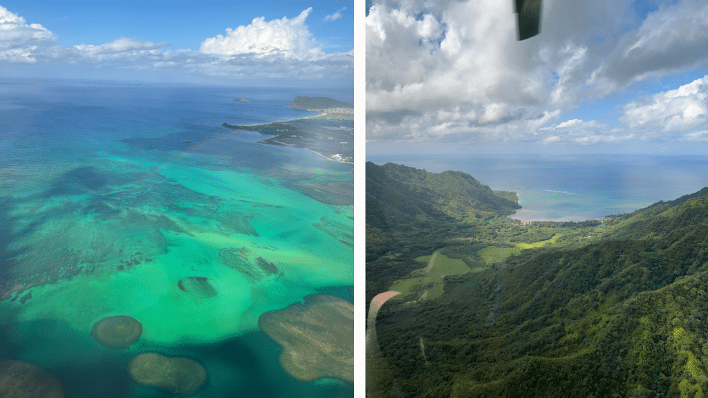 Hawaii Oahu Helikopter Flug Landschaft