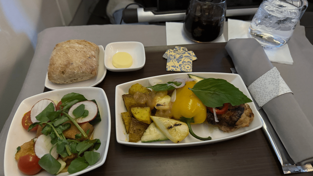 Hawaiian Business Class Abend Dinner