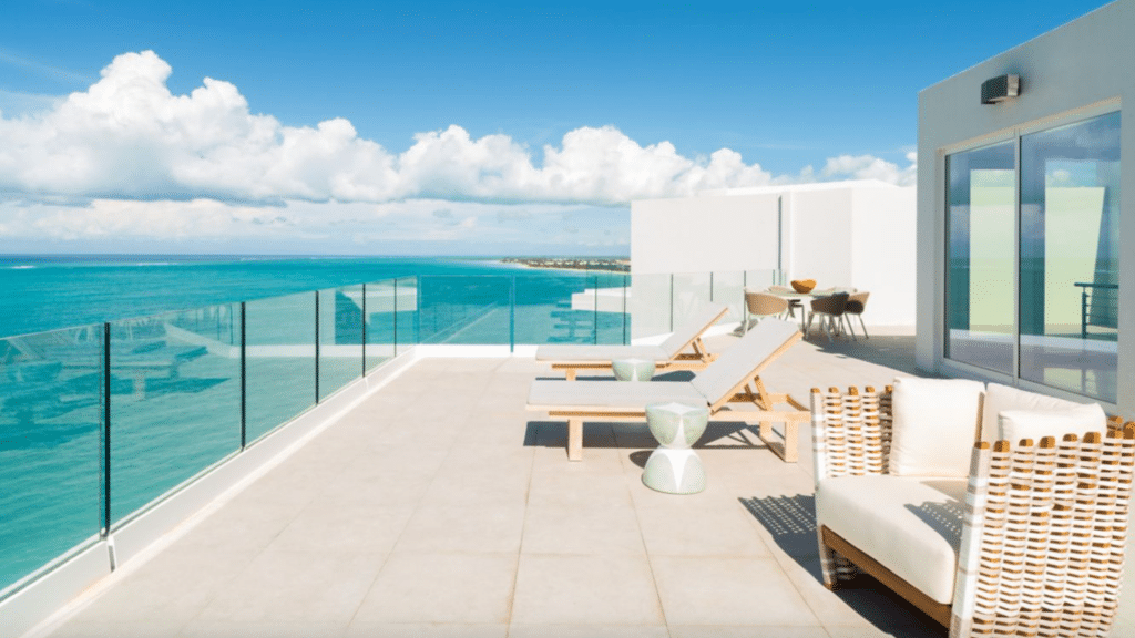 Ritz Carlton Turks Und Caicos Resort Three Bedroom Penthouse Terrasse