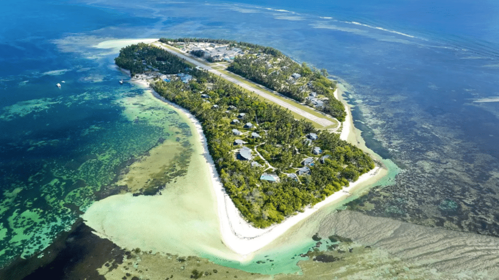 Waldorf Astoria Seychellen Platte Island Luftaufnahme