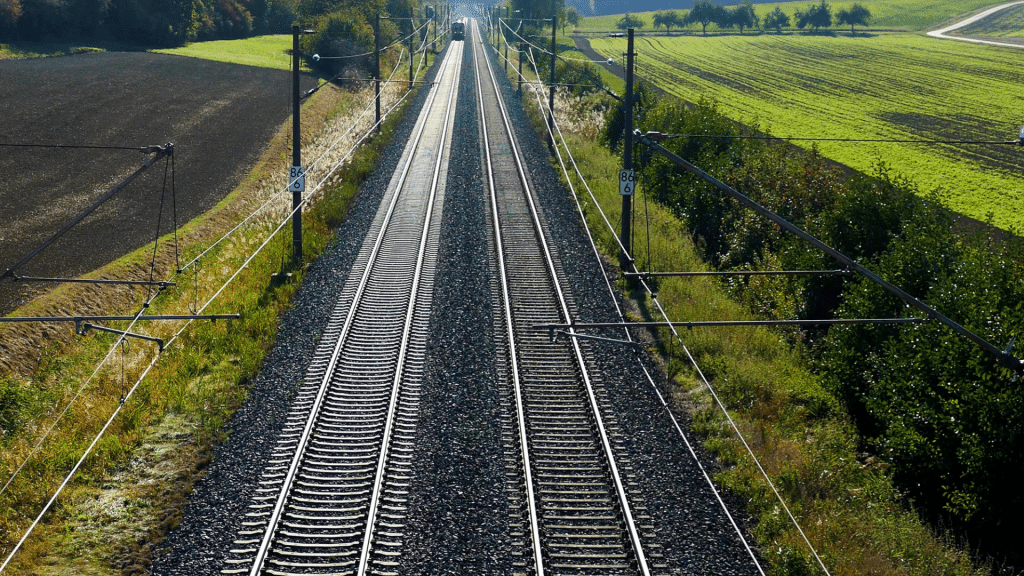 Bahnschienen Natur