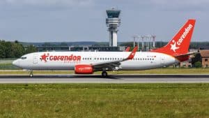 Corendon Airlines Boeing 737 800 Airplane At Brussels Airport In Belgium