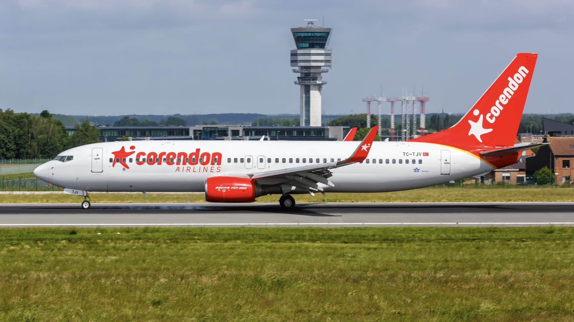 Corendon Airlines Boeing 737 800 Airplane At Brussels Airport In Belgium