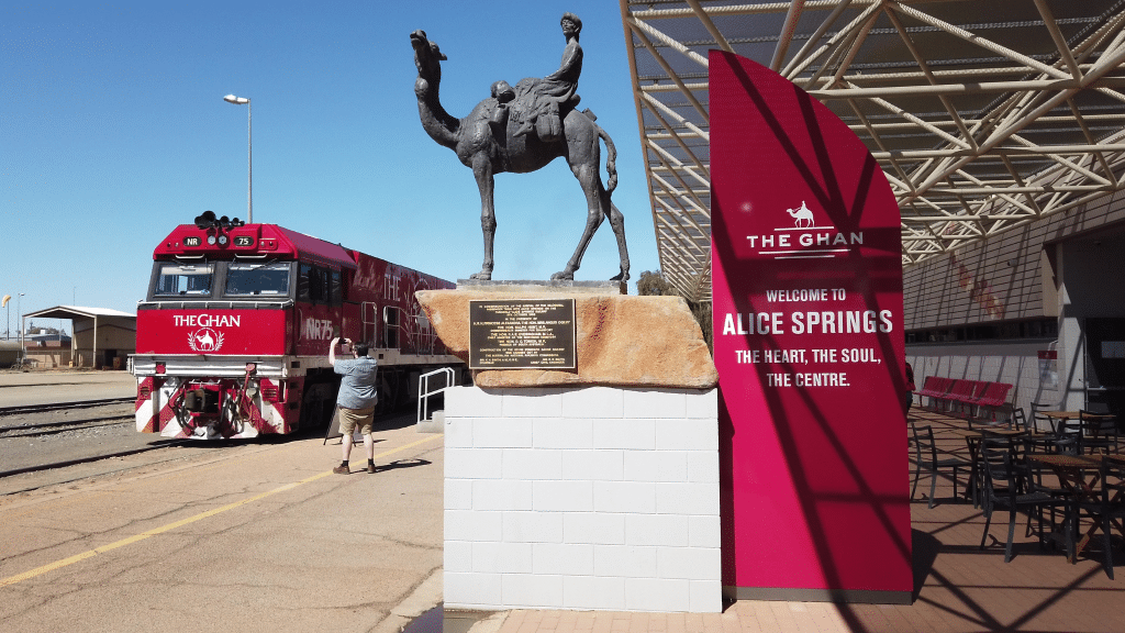 The Ghan in Alice Springs