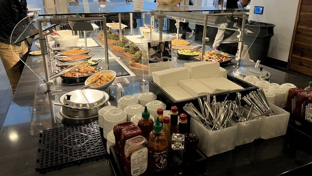 American Express Centurion Lounge Los Angeles Buffet