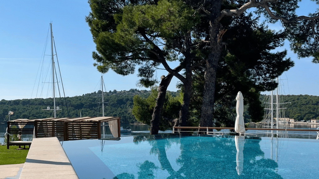 Ausblick Pool D Resort Sibenik