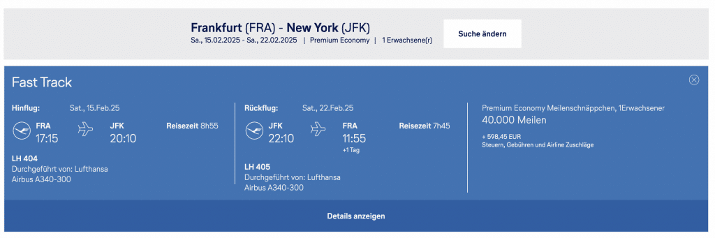 FRA – JFK