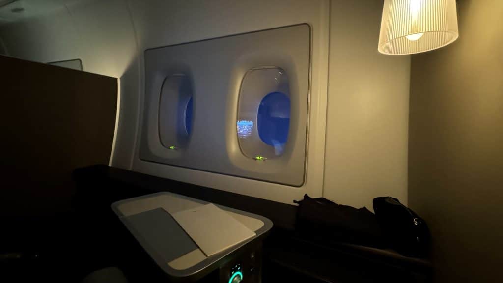 British Airways First Class Airbus A380 Fenster