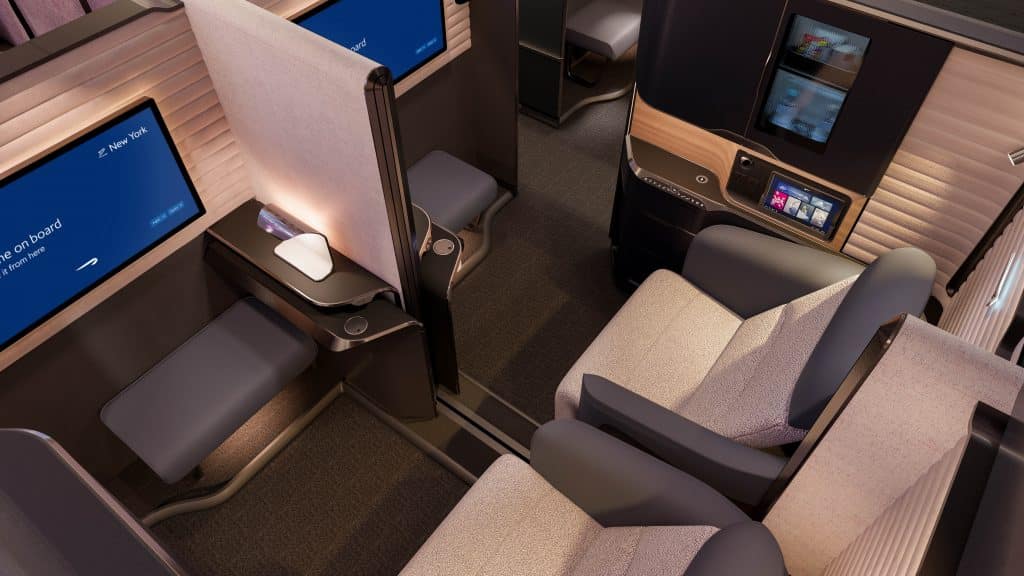 British Airways Neue First Class Sitz Mitte