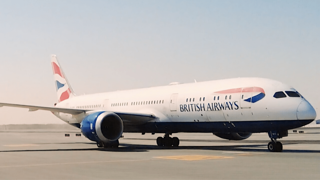 British Airways Arriving 787 AUH