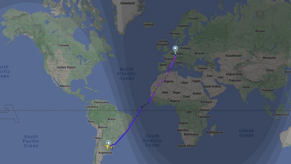 Buenos Aires Frankfurt Flightradar