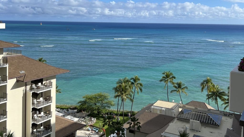 Halekulani Honolulu Aussicht Balkon