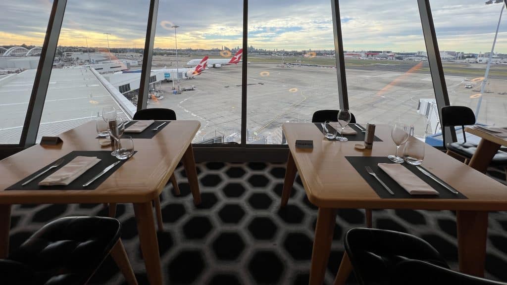 Qantas First Class Lounge Sydney Restaurant