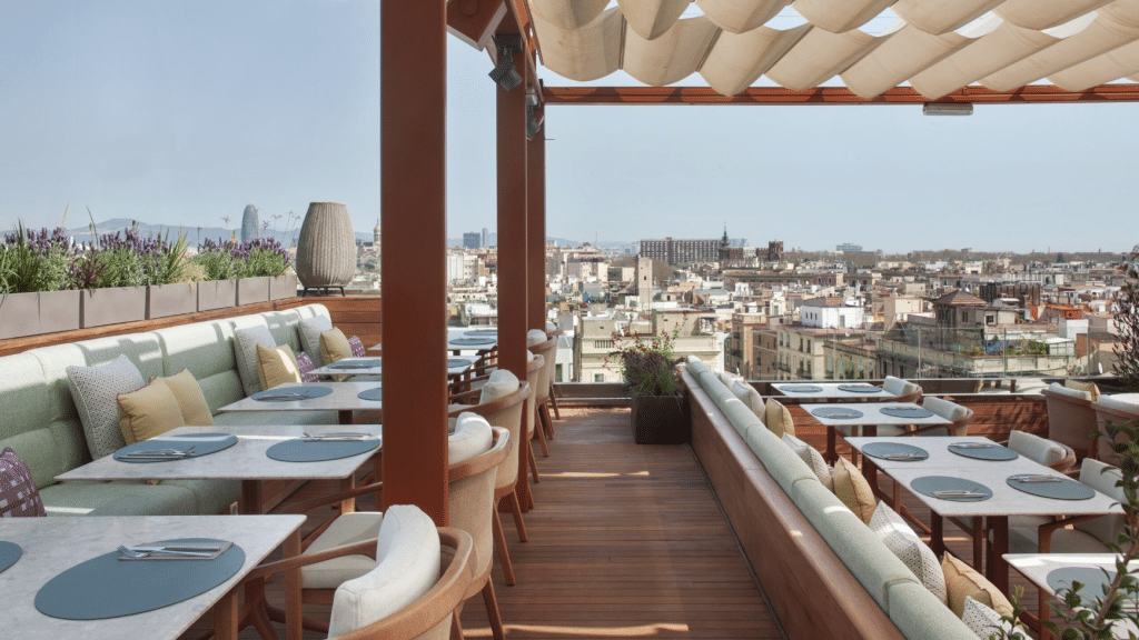 Grand Hotel Central Barcelona Terasse