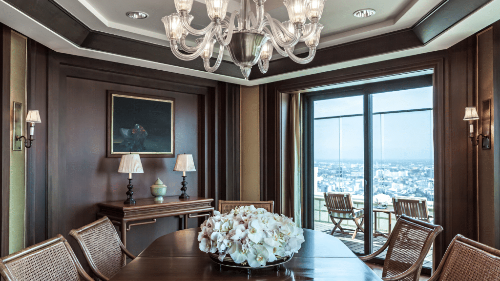 Peninsula Bangkok Terrace Suite Esszimmer