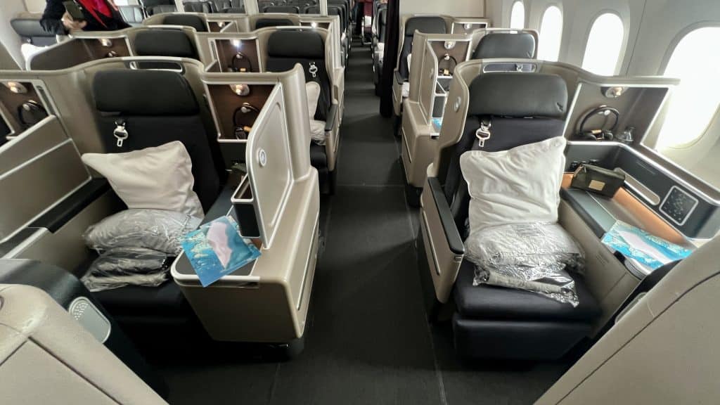 Qantas Business Class Boeing 787 Kabine