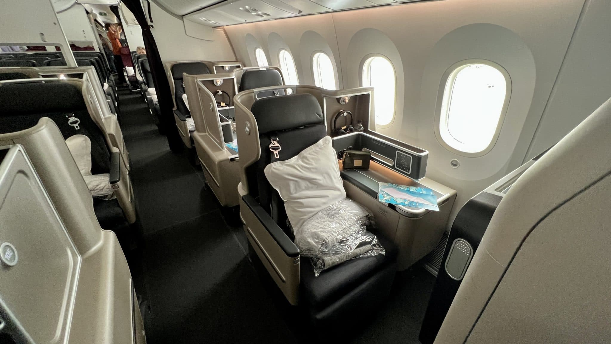 Qantas Business Class Boeing 787 Kabine 2