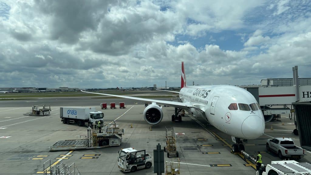 Qantas Business Class Boeing 787 Maschine