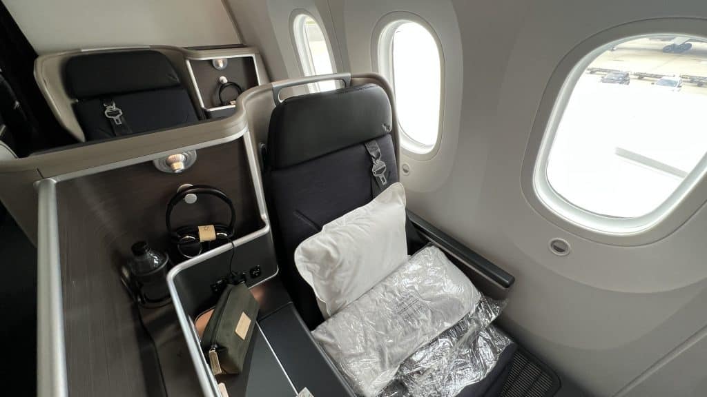 Qantas Business Class Boeing 787 Sitz