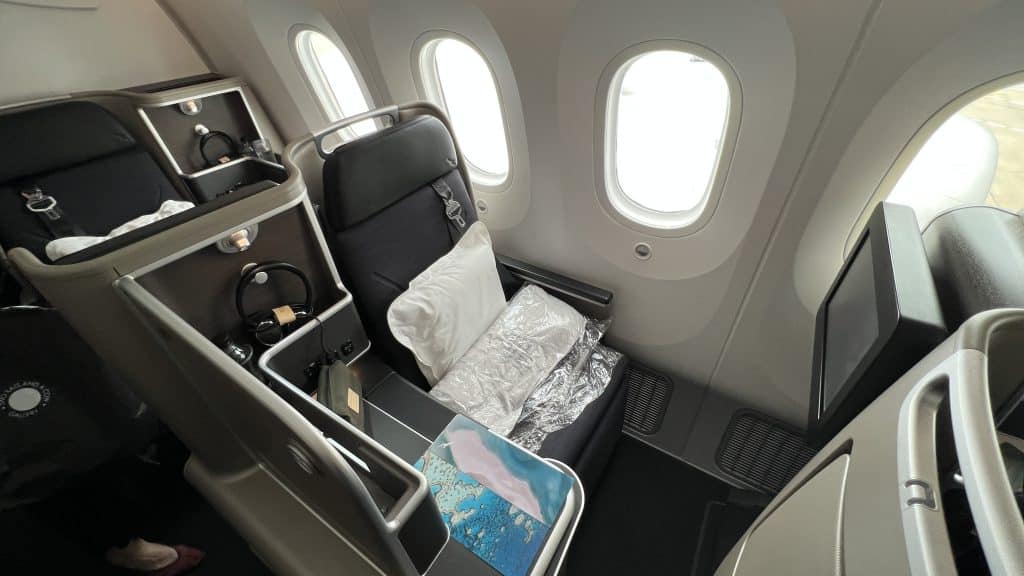 Qantas Business Class Boeing 787 Sitz