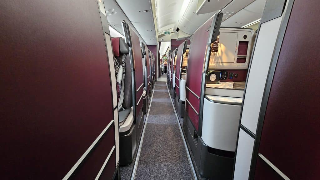 SL Qatar Airways Business Class HKT DOH 5