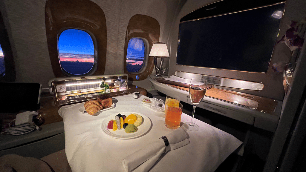 Yannic Emirates First Class Flug