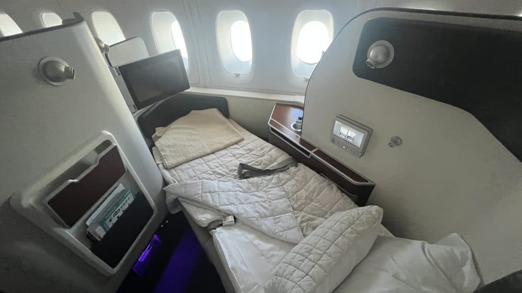 Quantas First Class A380 Bett