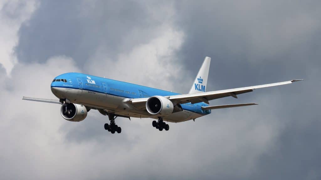 KLM Royal Dutch Airlines Boeing 777 300ER PH BVI Passenger Plane Arrival And Landing At Amsterdam Schipol Airport