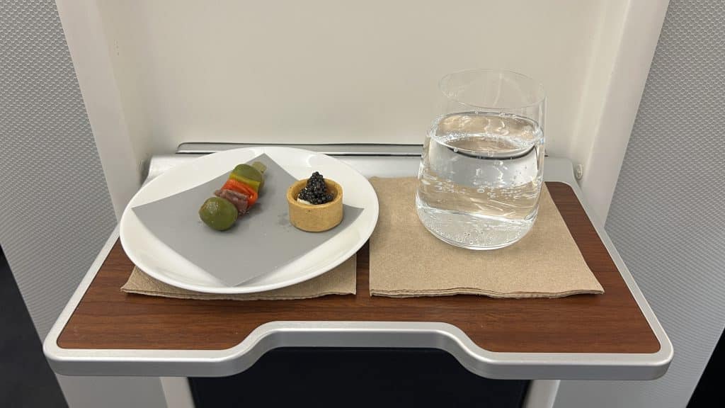 Qantas First Class A380 Snack