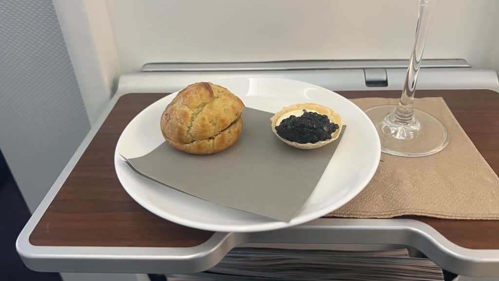 Qantas First Class A380 Snack