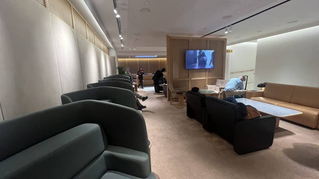 Qantas First Class Lounge Singapur  Sessel