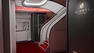 Global Airlines A380 Treppe