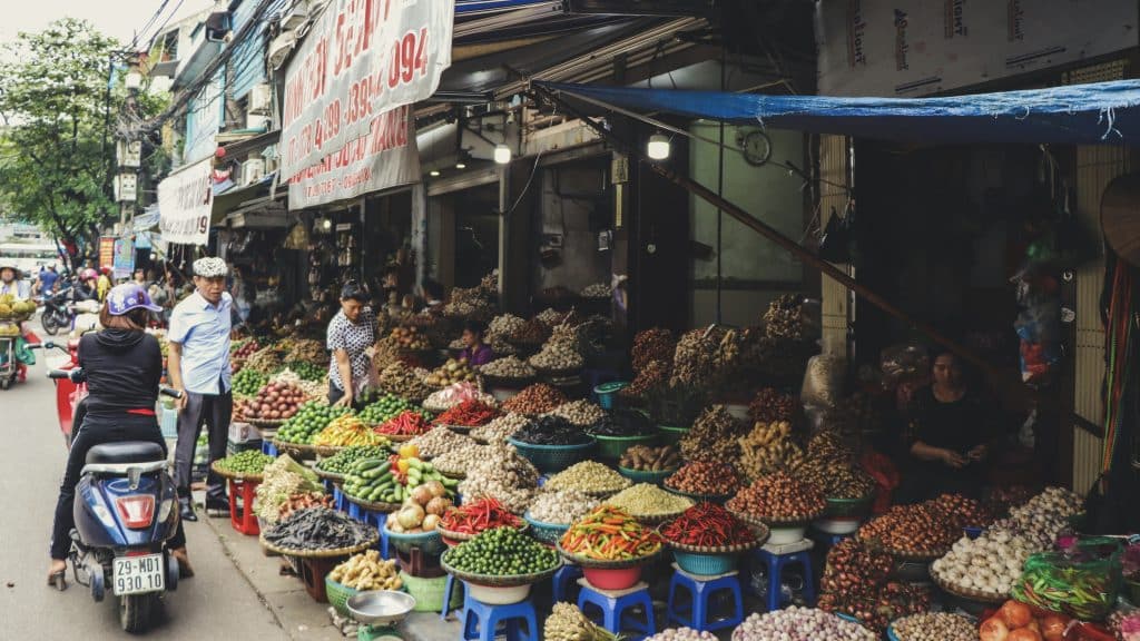 Hanoi Markt Vietnam