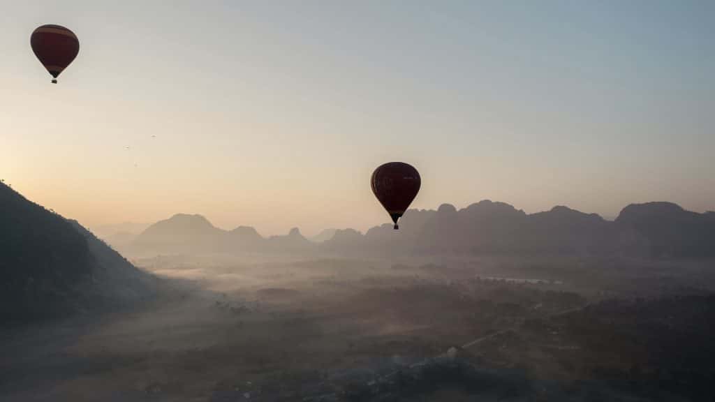 Laos Balloonfahrt