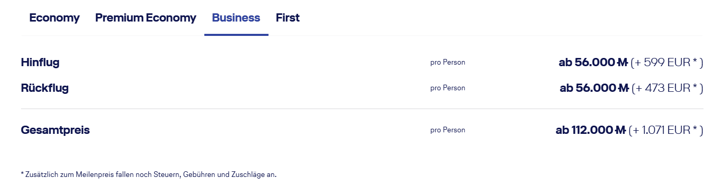 Miles More Fluege Suche Mit Beispiel New York Kosten