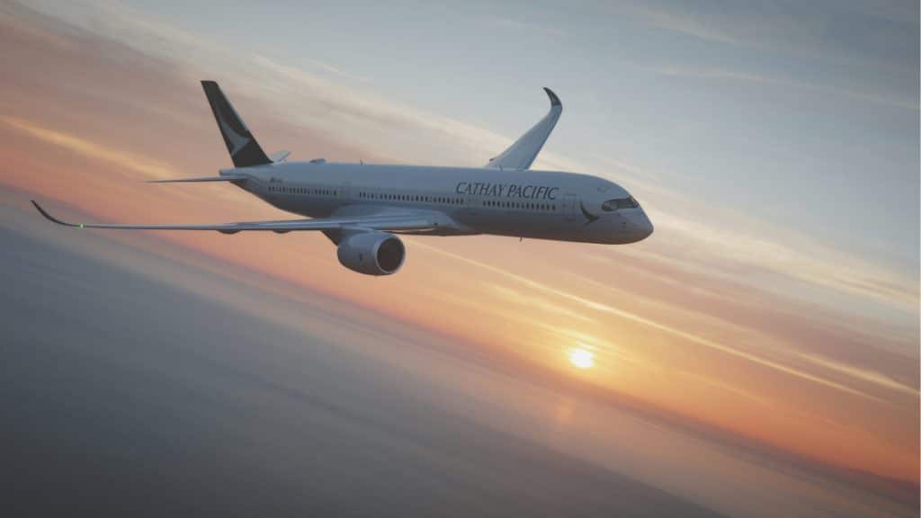 Cathay Pacific A350 900 Sunrise