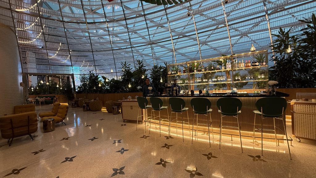 Qatar Airways Garden Lounge Doha Louis Vuitton Café