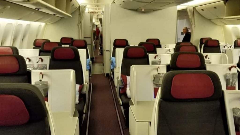 Austrian Airlines Business Class Boeing 777 Reihen