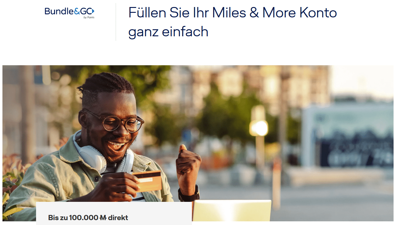 BundleGo Fuellen Sie Ihr Miles More Konto Ganz Einfach