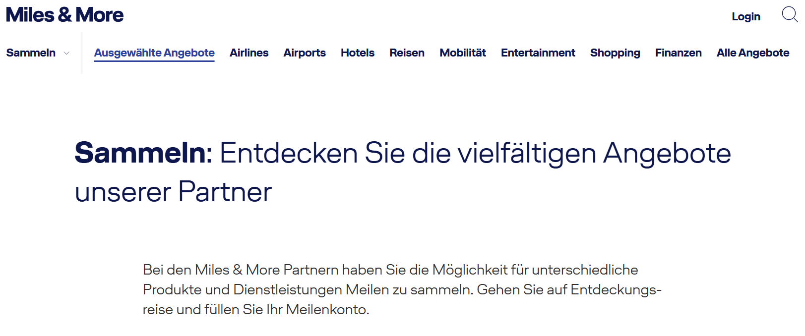 Miles More Meilen Sammeln Mit Partnern