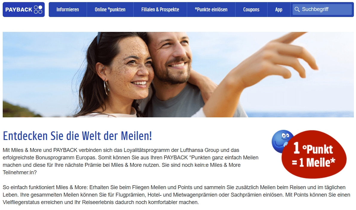 Miles More Und PAYBACK Punkte In Meilen Umwandeln