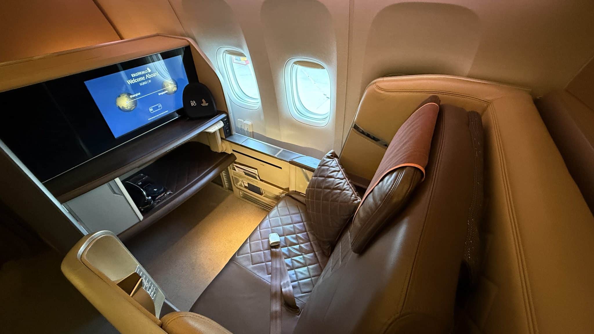Singapore Airlines First Class Boeing 777 Intime Kabine