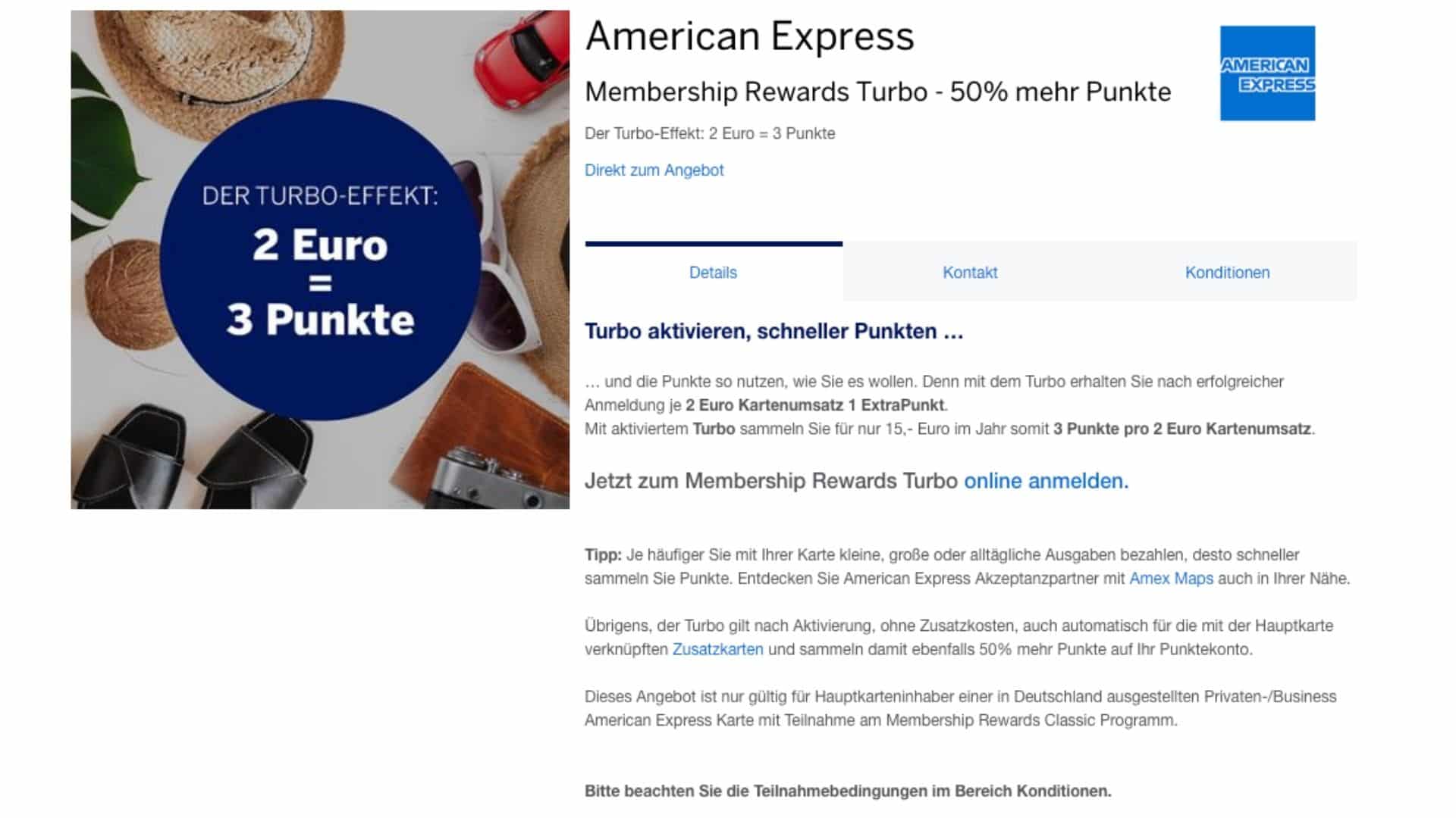 Amex MR Punkteturbo