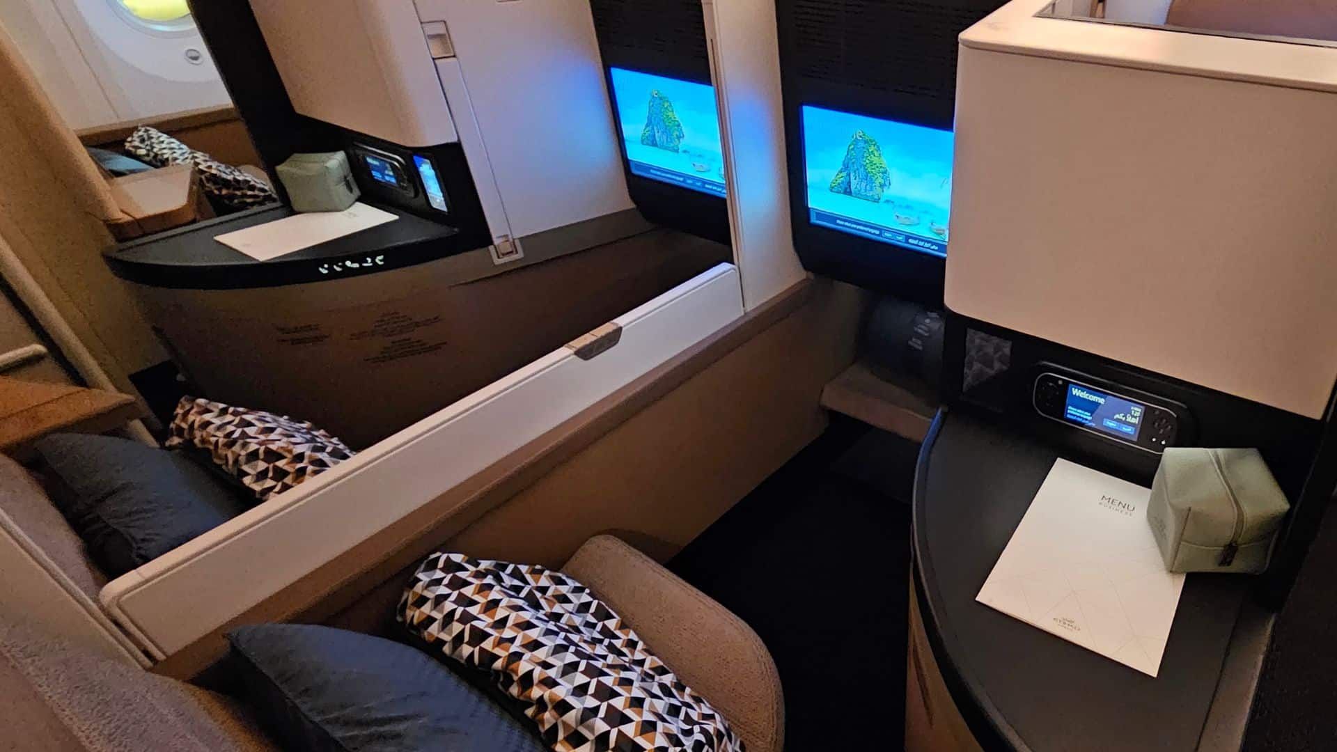 Etihad Business Class Mittelsitz