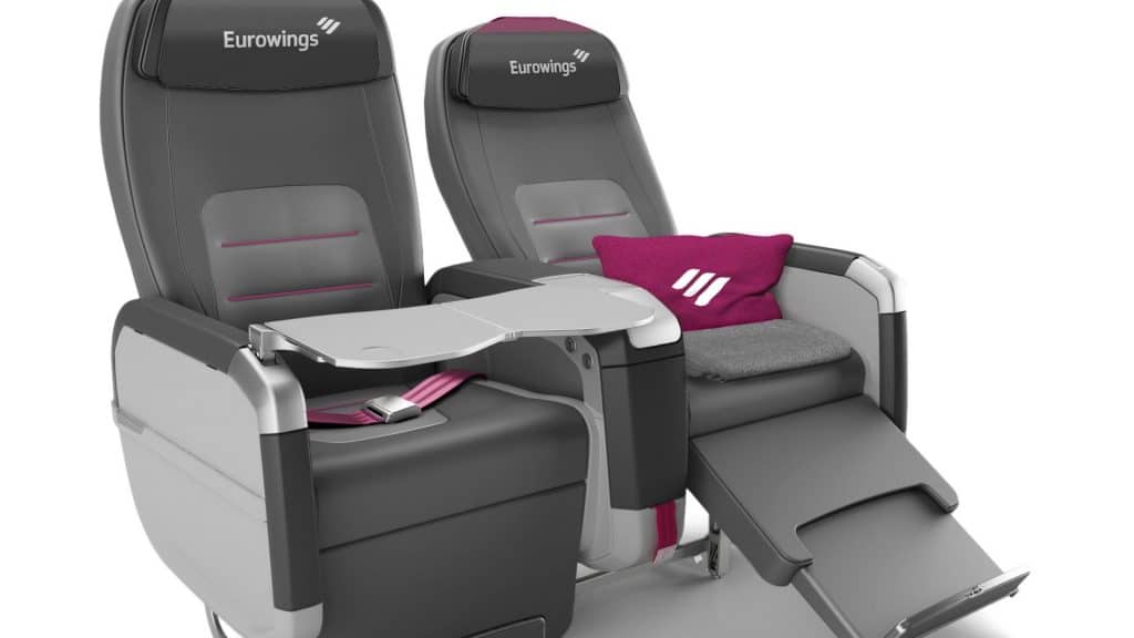 Eurowings Business Class Sitz Details